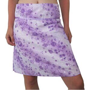 Vintage Y2K Exact Change Eyelet Floral Midi Skirt